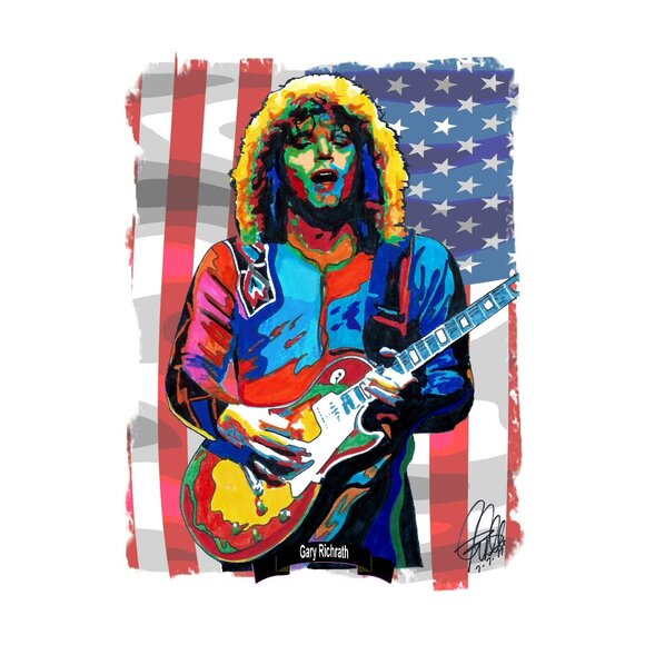 Gary Richrath REO Speedwagon Guitar Hard Rock Music Print Poster Wall Art 11x17 - Picture 1 of 5
